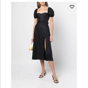 Reformation Denver Dress in Black, Size 4